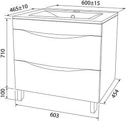 Iddis Мебель для ванной Cloud 60 белая – фотография-13